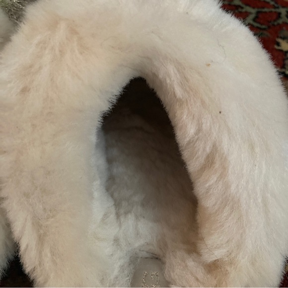 Worn 2x UGG Women’s SCUFFETTE II sz 10 METALLIC SILVER Gorgeous! - Picture 11 of 12